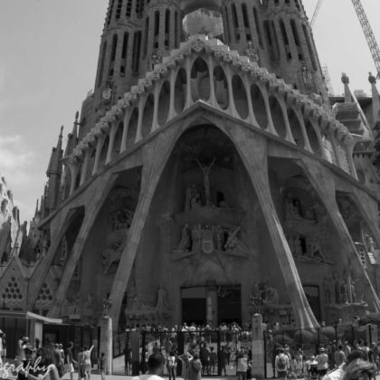 West Facade, La Sagrada Familia, Gaudi, Barcelona,
