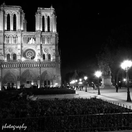 black and white, Notre-Dame de Paris