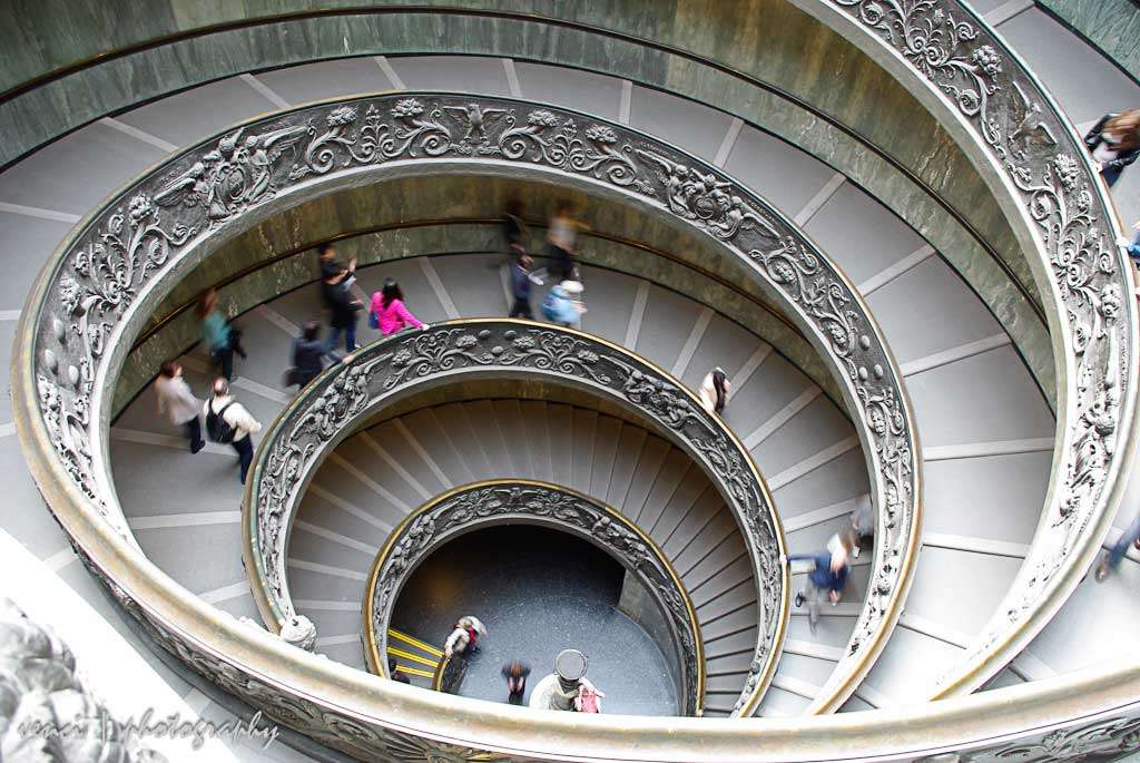 Famous Bramante Staircase, Vatican Museum, Rome, Italy