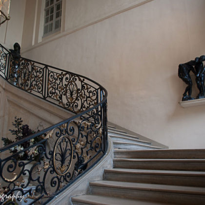 staircase in Rodin Museum, Paris