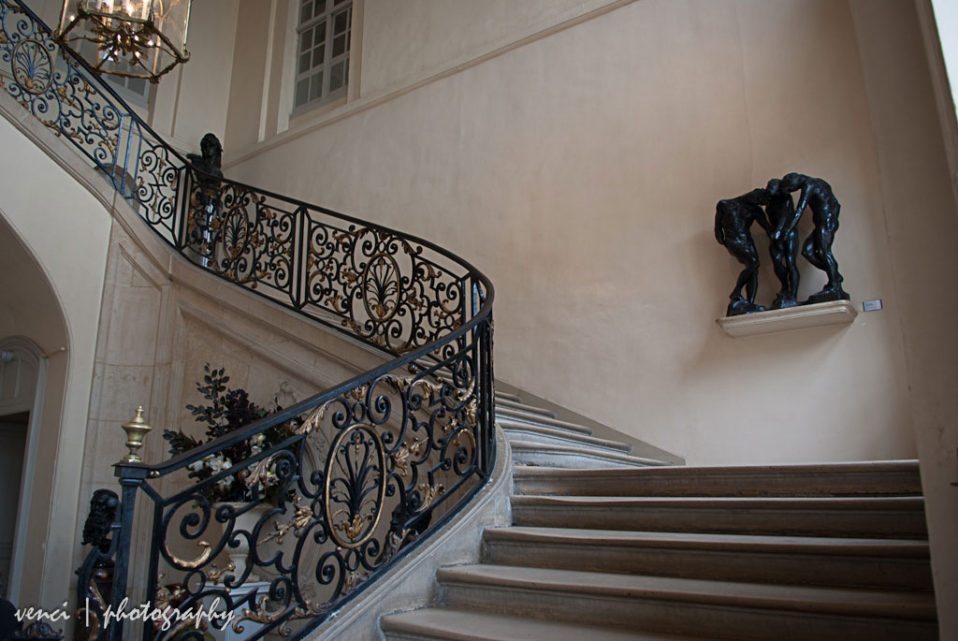 staircase in Rodin Museum, Paris