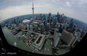 Toronto from air, helicopter tour